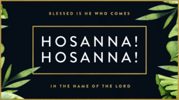Hosanna Hosanna Leaf  PowerPoint image 1