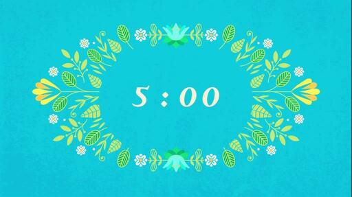 Happy Easter Flowers - Countdown 5 min