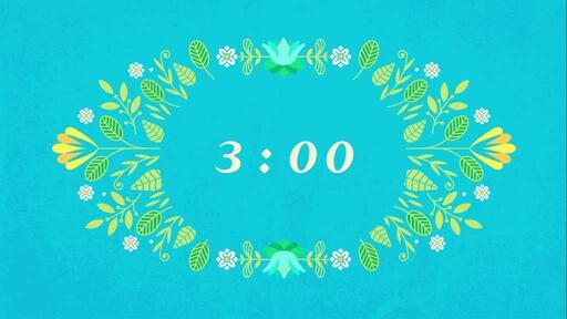 Happy Easter Flowers - Countdown 3 min