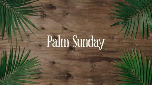 Palm Leaves Wood - Palm Sunday