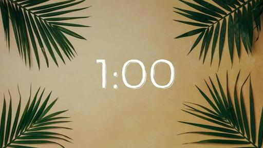 Palm Leaves Yellow - Countdown 1 min