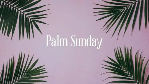 Palm Leaves Pink - Palm Sunday