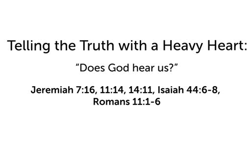Does God hear us?