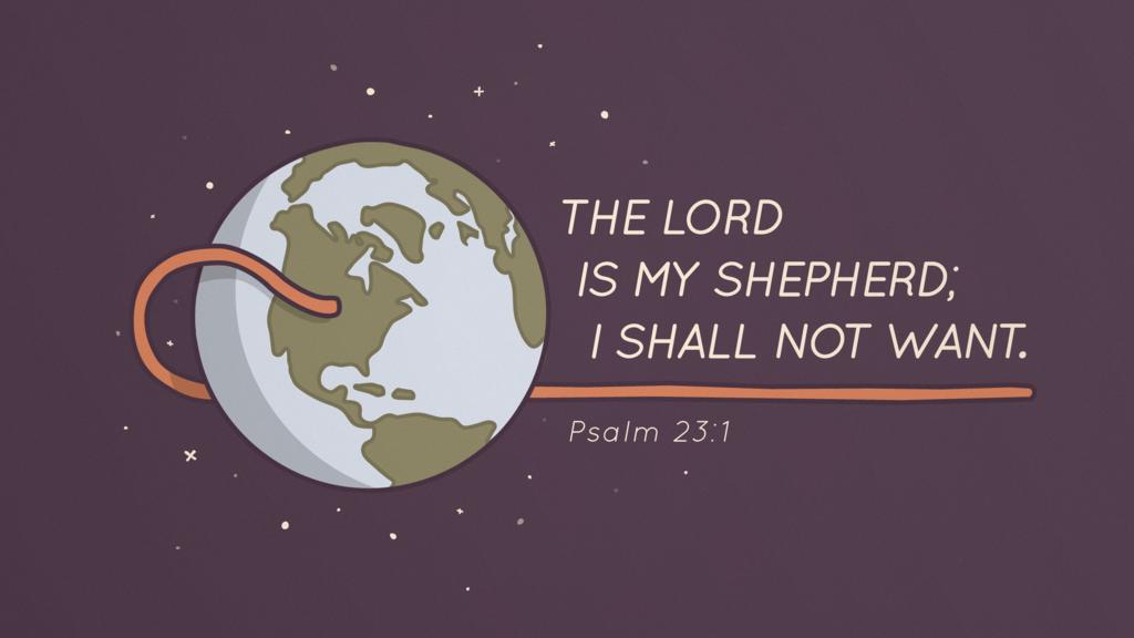 Psalm 23:1 large preview