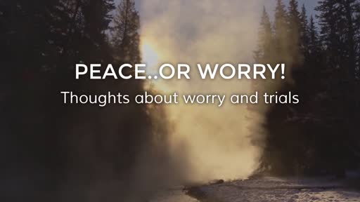 Peace..or worry!