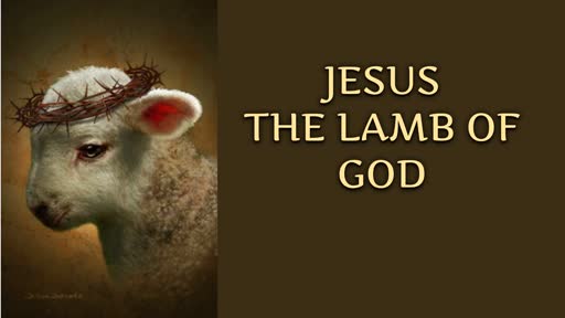 JESUS THE LAMB OF GOD