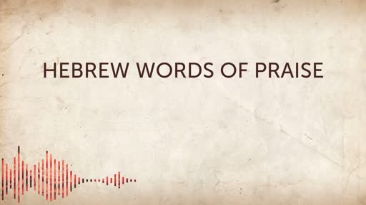 7 Hebrew Words of Praise