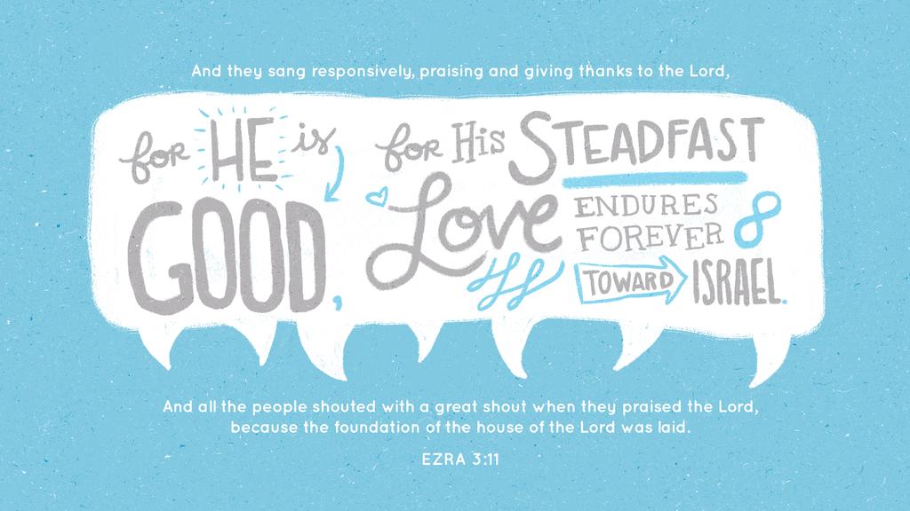 Ezra 3:11 large preview
