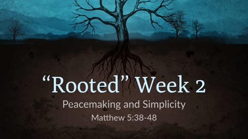 Rooted Week 2 - Peacemaking and Simplicity