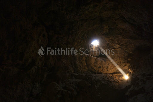 Beam of Light in a Cave