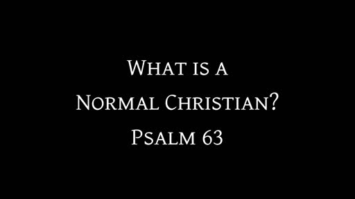 What is a Normal Christian?