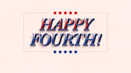 Happy Fourth Shadow  PowerPoint image 1