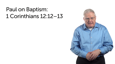 Baptized into One Body