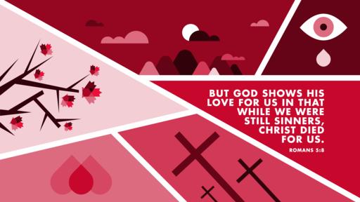 Romans 5:8 verse of the day image