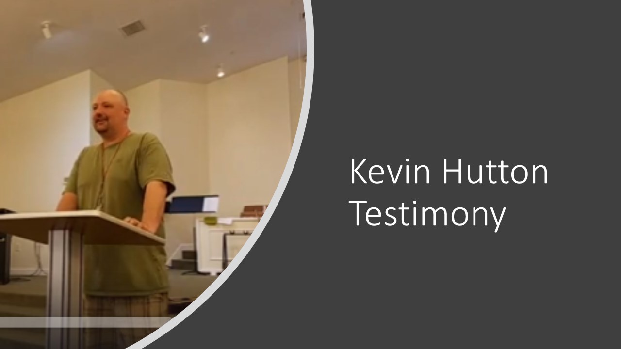 Kevin Hutton Testimony Logos Sermons