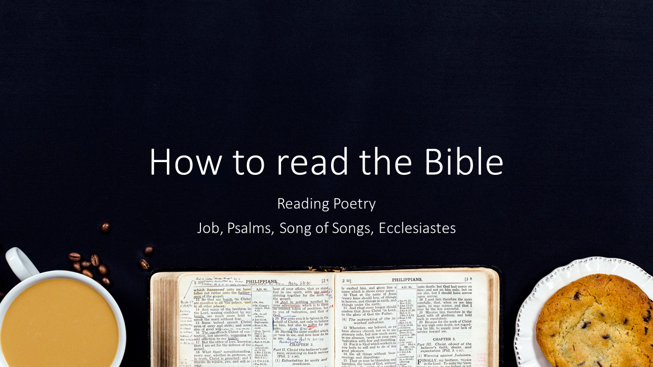 How to read the Bible - Lesson 3 - Reading Poetry
