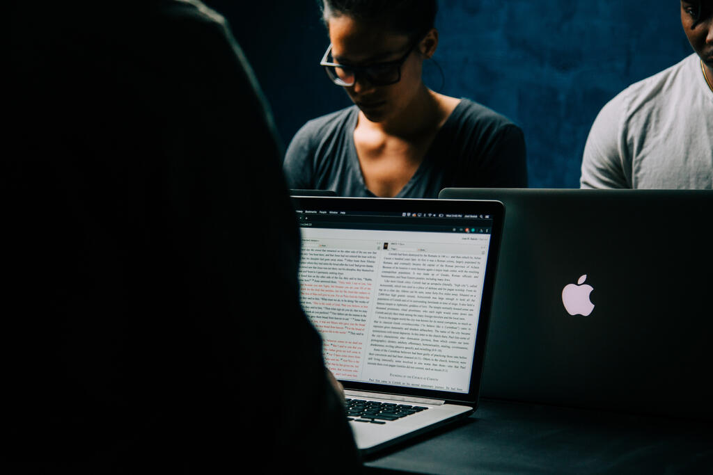 Group of People Working on Laptops large preview