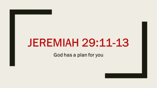 God Has a Plan For You
