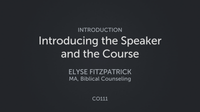 Introducing the Speaker and the Course