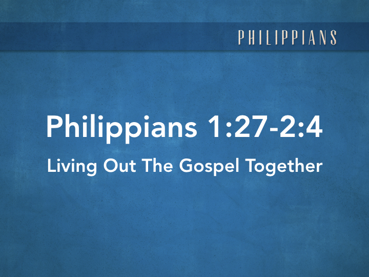 Living Out The Gospel Together (Part 1) - Logos Sermons