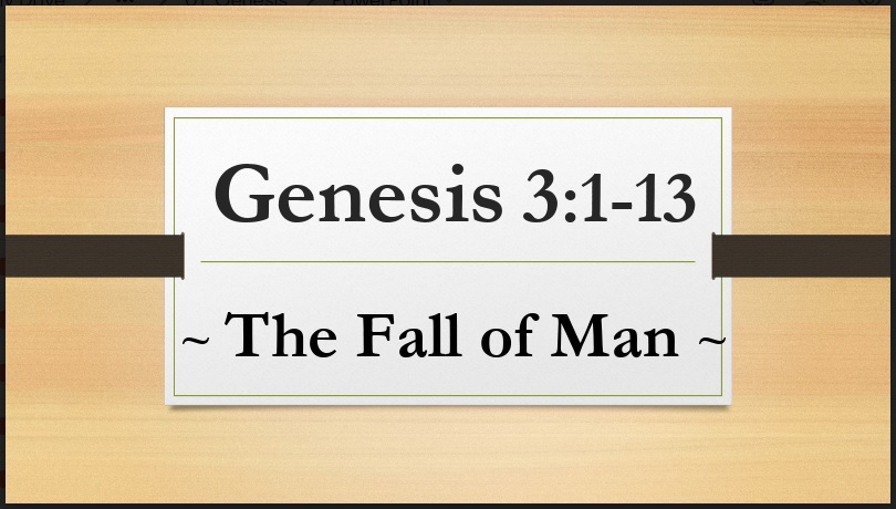 Genesis 3:1-13 - The Fall of Man: Naked and Afraid - Logos Sermons