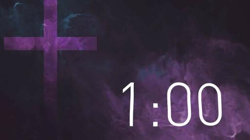 Purple Cross Texture - Countdown 1 min