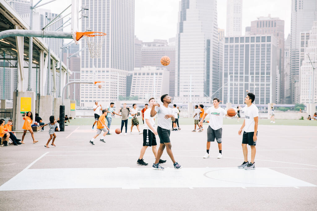 Outdoor Basketball Game large preview