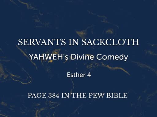 Servants in Sackcloth - Esther 4 - Providence
