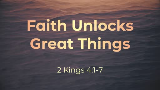 2 Kings 4:1-7 - Faithlife Sermons