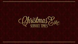 Christmas Eve Service Times  PowerPoint Photoshop image 1