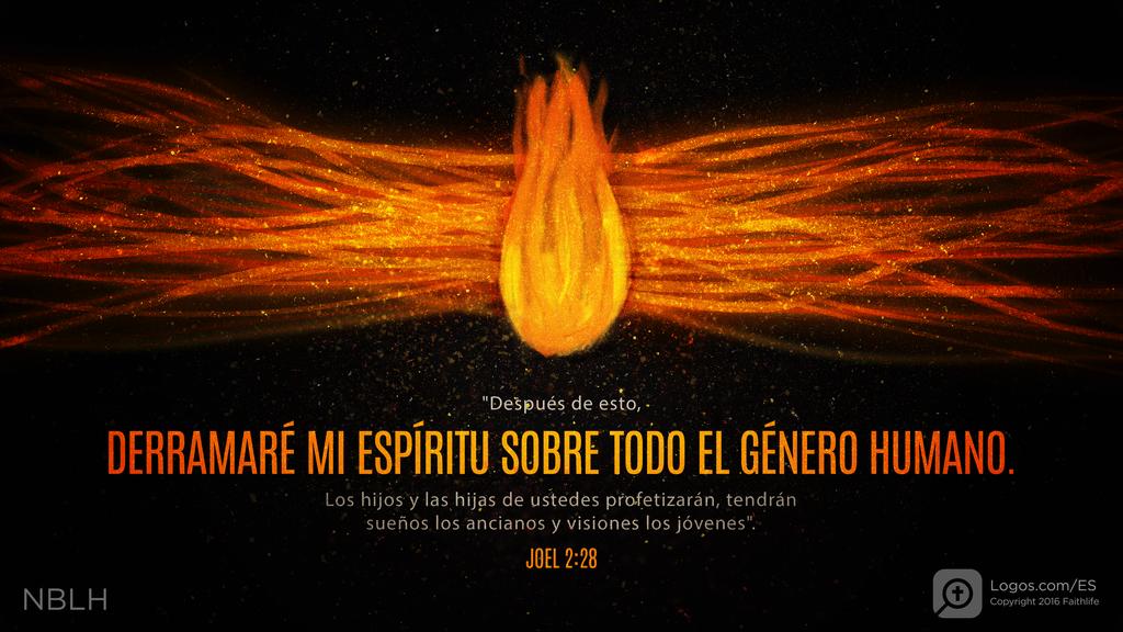 Joel 2:28: »Después de esto, derramaré mi Espíritu sobre todo el género humano. Los hijos y las hijas de ustedes profetizarán, tendrán sueños los ancianos y visiones los jóvenes.