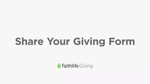 Share Your Giving Form