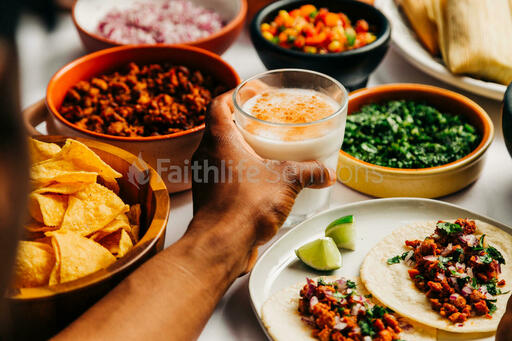 Mexican Food Spread