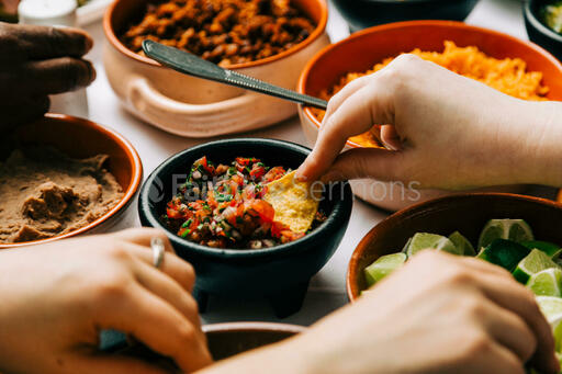 Mexican Food Spread