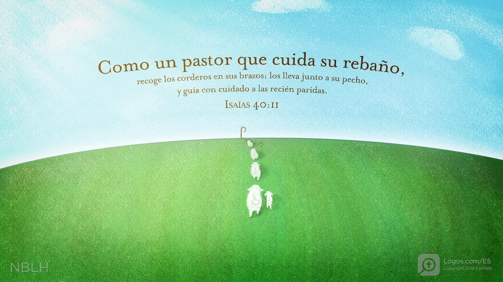 Isaías 40:11: Como pastor apacentará Su rebaño, en Su brazo recogerá los corderos, y en Su seno los llevará; GUIARÁ CON CUIDADO a las recién paridas.