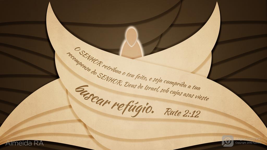 Rute 2.12: O SENHOR retribua o teu feito, e seja cumprida a tua recompensa do SENHOR, Deus de Israel, sob cujas asas vieste buscar refúgio.