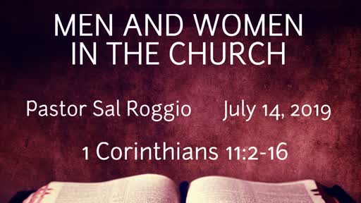 July 14, 2019: Men and Women in the Church