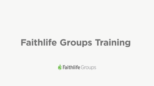 Faithlife Groups Training