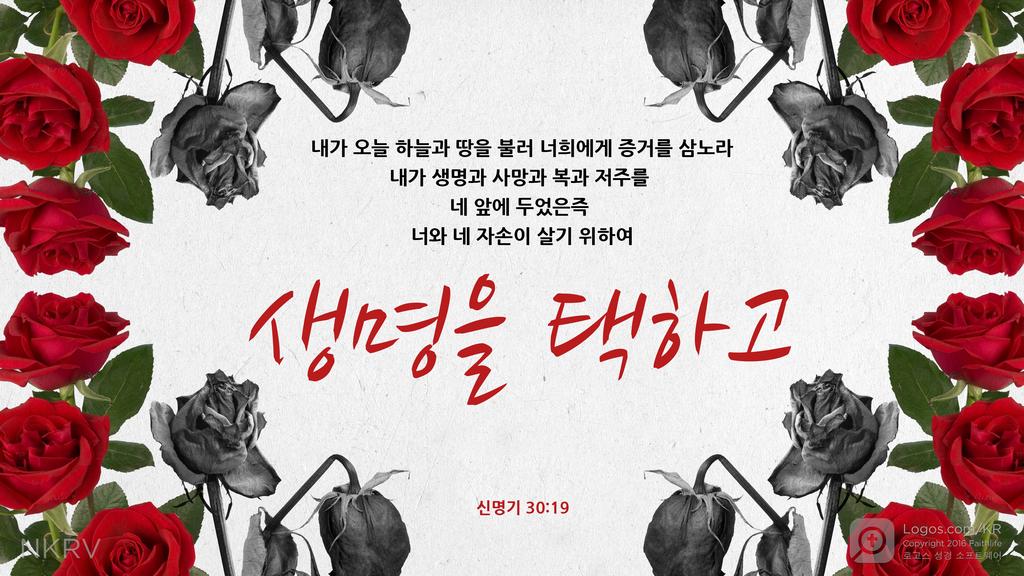 신명기 30:19: 내가 오늘 하늘과 땅을 불러 너희에게 증거를 삼노라 내가 생명과 사망과 복과 저주를 네 앞에 두었은즉 너와 네 자손이 살기 위하여 생명을 택하고