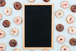 Letterboard Surrounded by Confetti  image 3