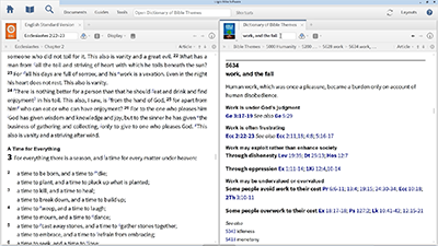 Using the Dictionary of Bible Themes to Find References to Work