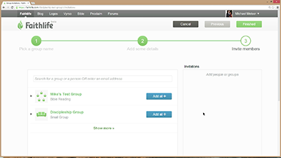Creating Groups in Faithlife to Share Prayer Requests