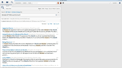 Using Proximity Searching to Research the Mission of the Church