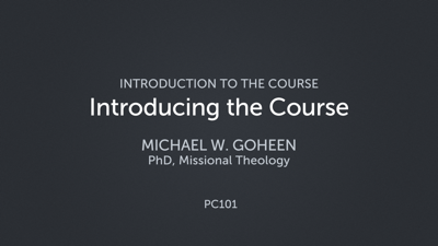 Introducing the Course