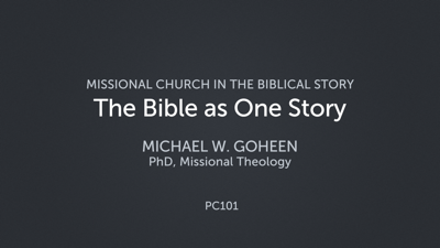 The Bible as One Story