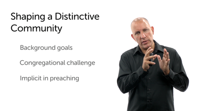Pastoral Task in Shaping a Distinctive Community