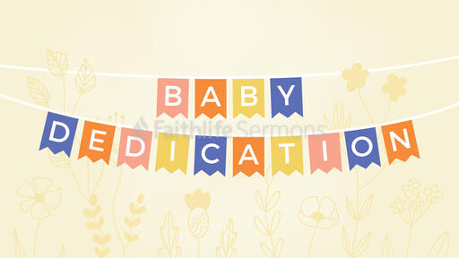 Baby Dedication Banner