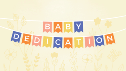 Baby Dedication Banner  PowerPoint Photoshop image 1