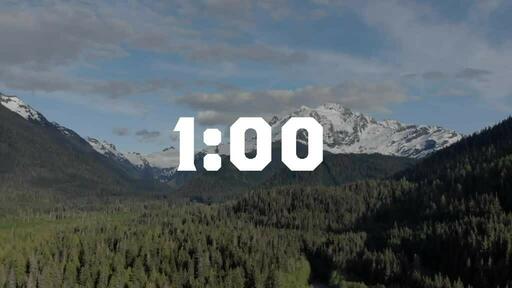 Drone Mountains - Countdown 1 min