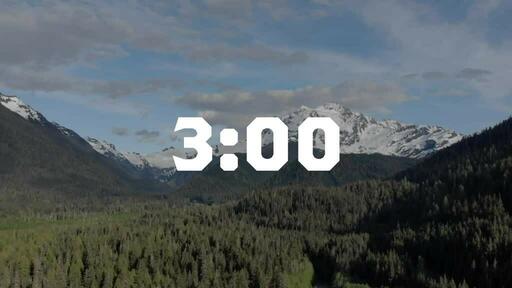 Drone Mountains - Countdown 3 min